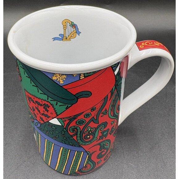 Christmas Coffee Tea Cup Holiday Mug 1995 Limited Edition Elegance Fire Works - Picture 7 of 16